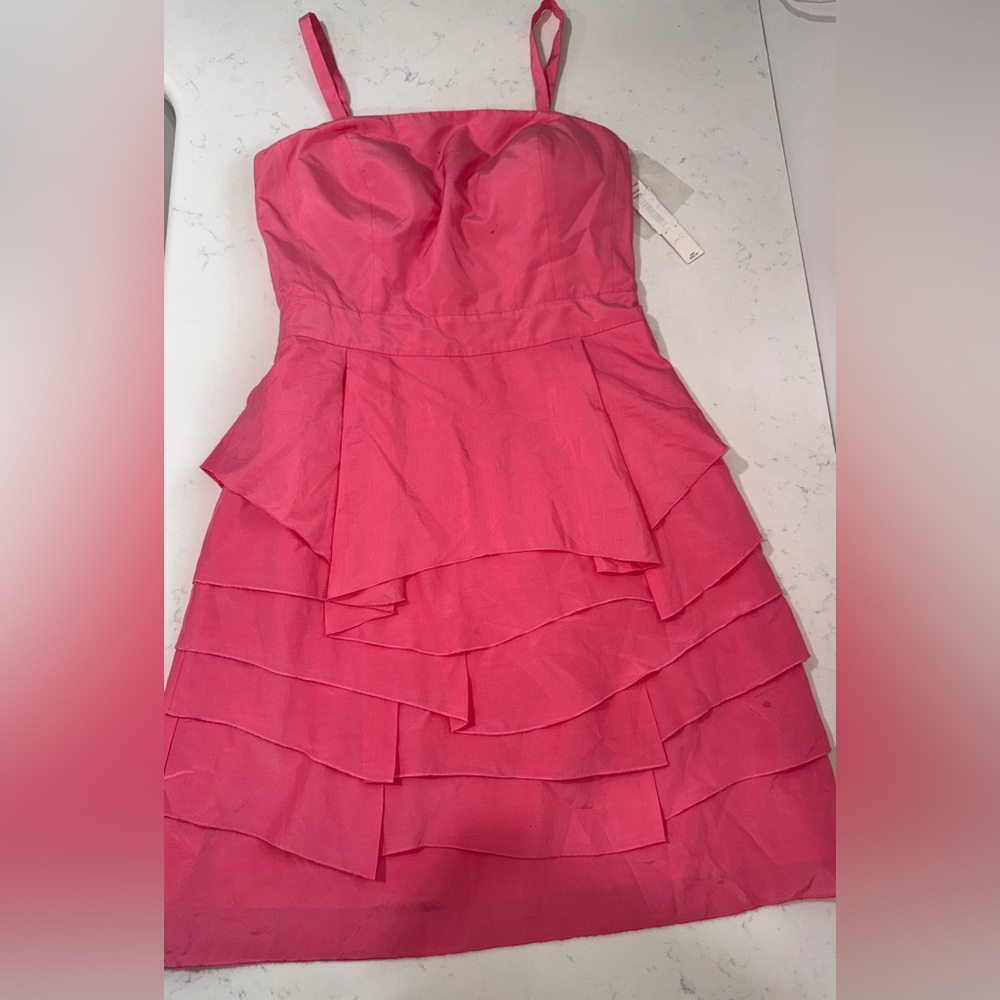ANTONIO MELANI Vibrant Pink Strapless Dress